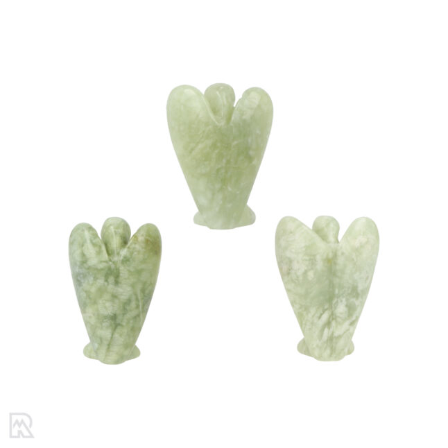 5619 serpentine new jade angel 4 cm 2