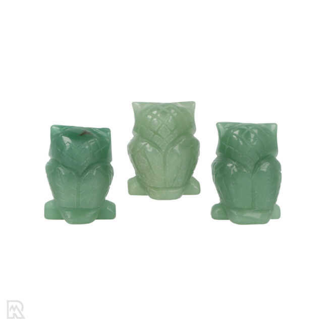 Groene Aventurijn Uil | 4 cm - Afbeelding 2