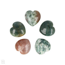 Moss agate Heart | 2 cm