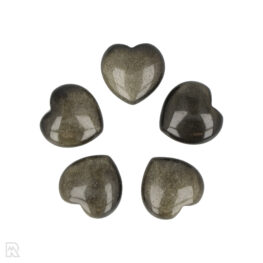 Gold Obsidian Heart | 2 cm