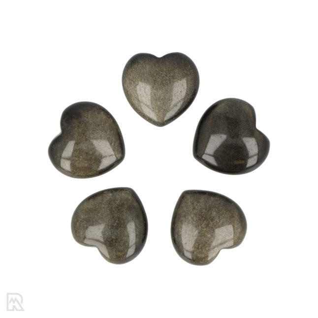 Gold Obsidian Heart | 2 cm