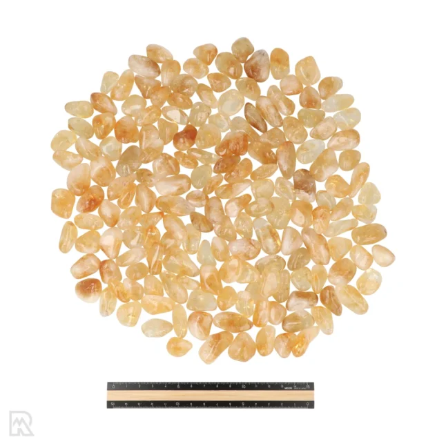 6015 citrine burnt amethyst tumblestones ruler