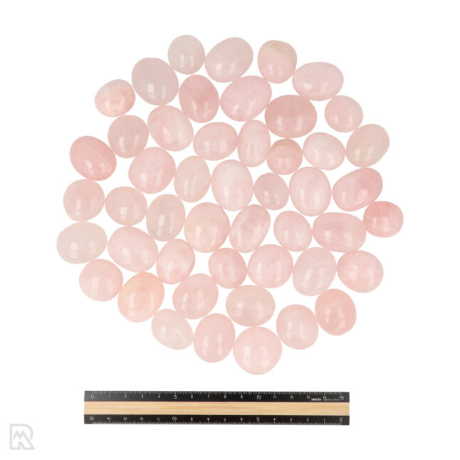 Rozenkwarts Ronde Trommelstenen - Afbeelding 3