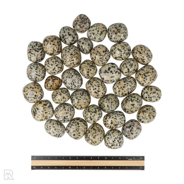 6137 dalmatinischer Jaspis runde Trommelsteine 2