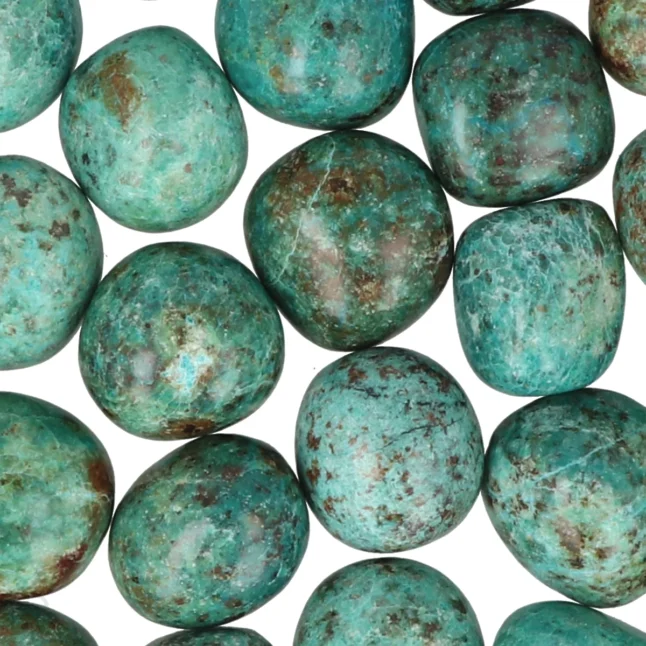Chrysocolla Trommelstenen | M - Afbeelding 2