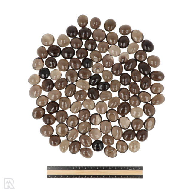 Rookkwarts Ronde Trommelstenen | S - Afbeelding 3