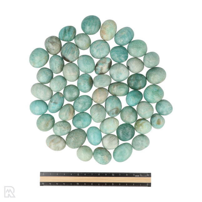Amazoniet Ronde Trommelstenen - Afbeelding 3