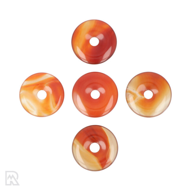 Donut-Anhänger aus Karneol | 3 cm