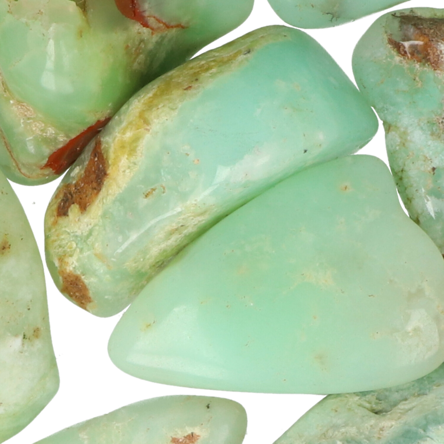 Chrysopraas Trommelstenen | Q.A - M 2 Chrysopraas Trommelstenen | Q.A - M - Image 2