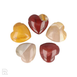 Mookaite Jasper Pierced Heart Pendant | 3 cm