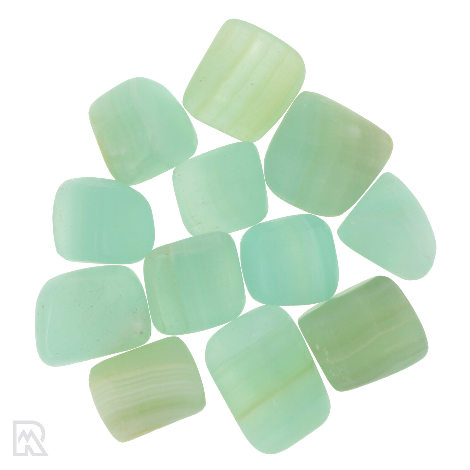 Pistache Calciet Trommelstenen 1 Pistachio Calcite Tumblestones
