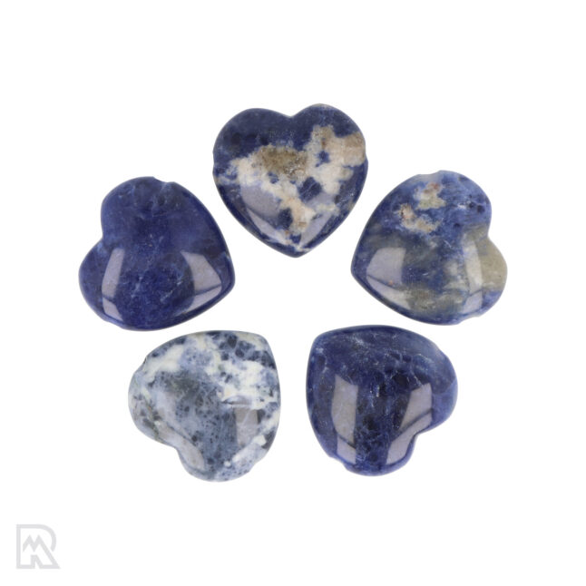 Sodalite Pierced Heart Pendant | 3 cm