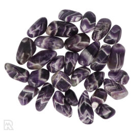 Chevron Amethyst Tumblestones