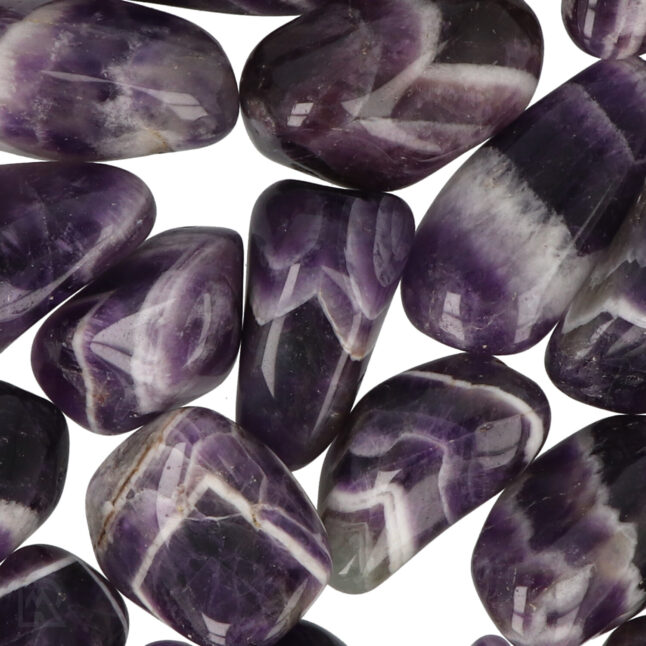 chevron amethyst tumblestones südafrika zoom