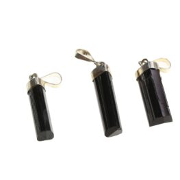 Pendant black tourmaline in 925 silver