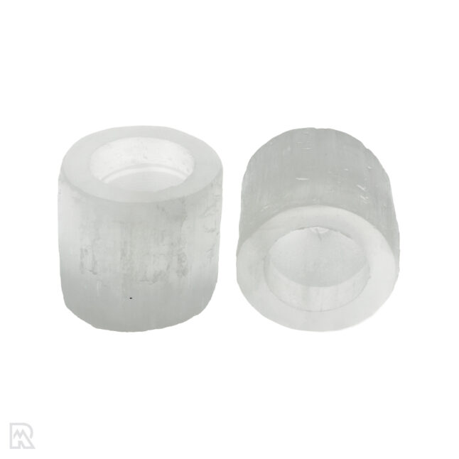 Selenite Tea Light Holder - Cylinder | 6 cm