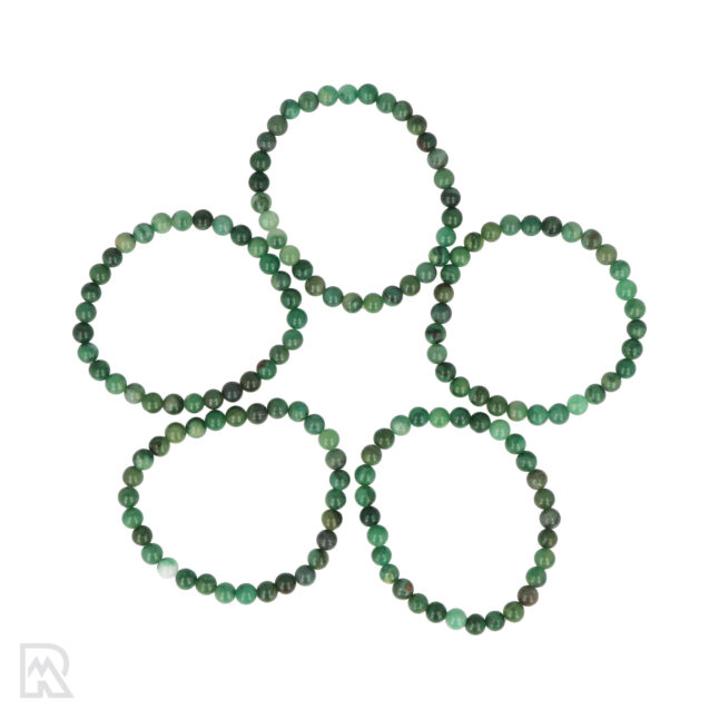Afrikaanse Jade Kogelarmband | 6 mm