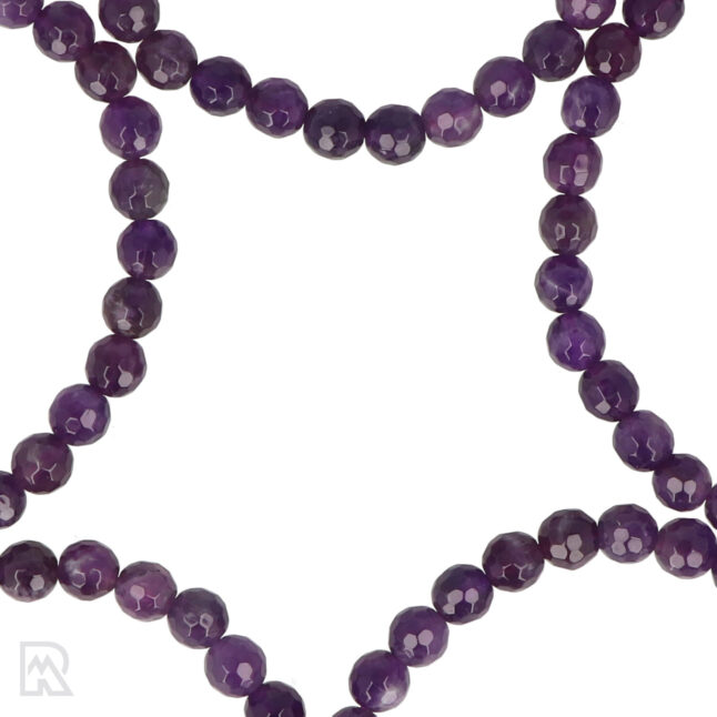 Amethist Facetarmband | 6 mm - Afbeelding 2