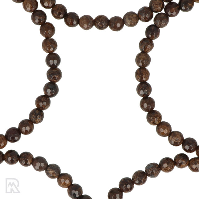 Bronziet Facetarmband | 6 mm - Afbeelding 2