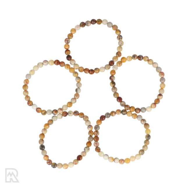 Crazy Lace Agate Faceted Bracelet | 6 mm