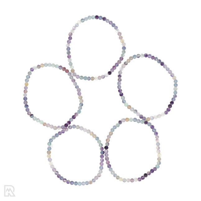 Fluoriet Facetarmband | 4 mm