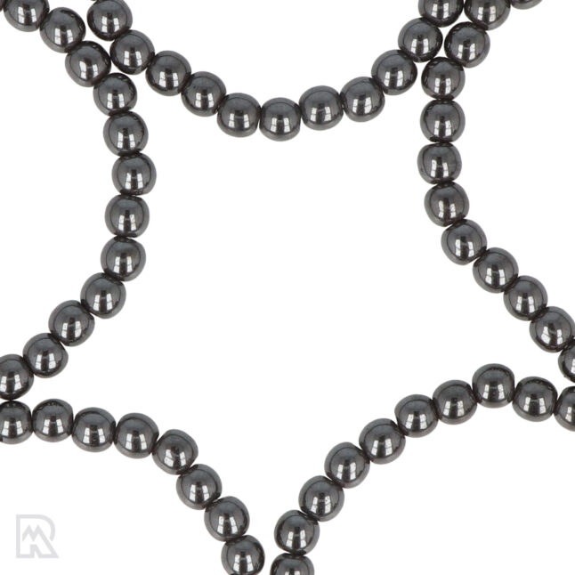 Hematiet Kogelarmband | 6 mm – Bild 2