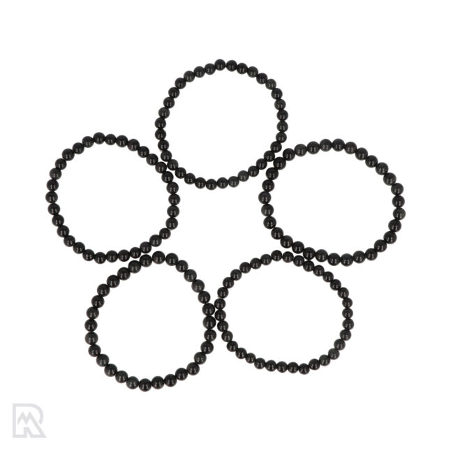 Regenboog Obsidiaan Kogelarmband | 10 mm