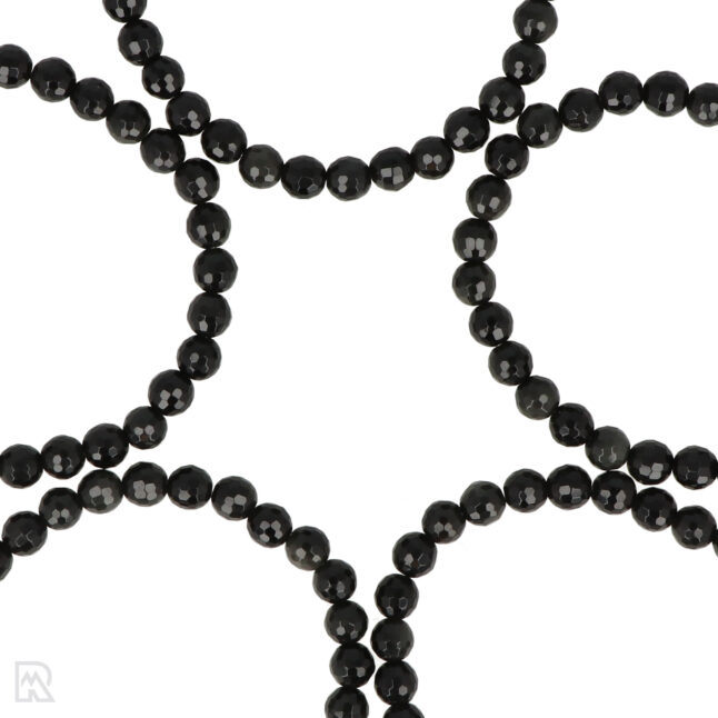Regenboog Obsidiaan Facetarmband | 6 mm – Bild 2