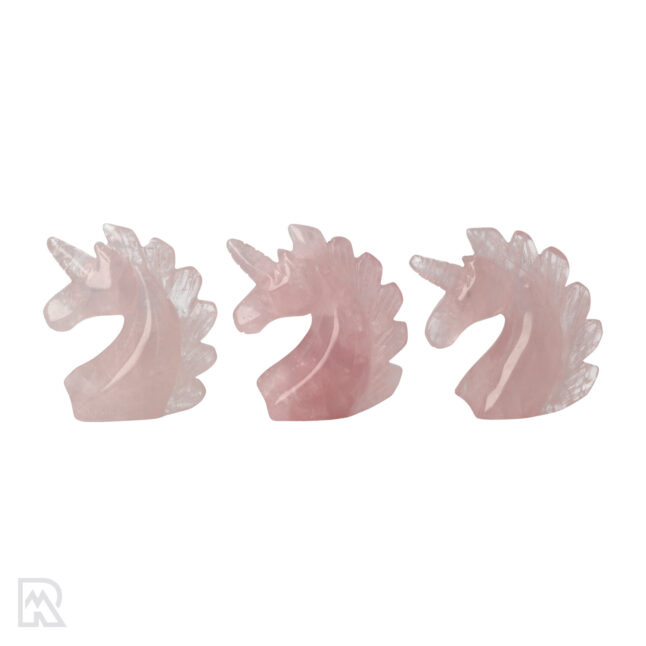 Rosenquarz Einhorn | 5 cm