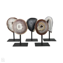 agate geode on stand from brazil with item number 4214.