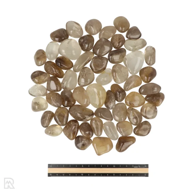 6128 natural citrine tumblestones ruler