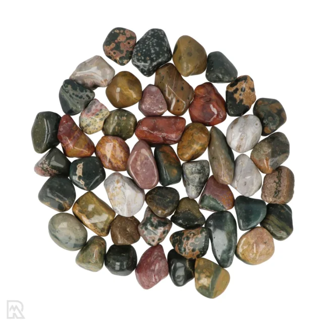 Ozean-Jaspis-Trommelsteine | Extra - M/L