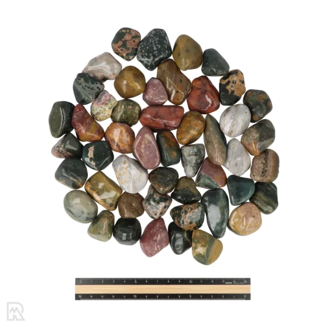 6136 ocean jasper tumblestones ruler