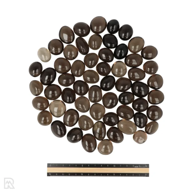 Rookkwarts Ronde Trommelstenen | M - Afbeelding 3