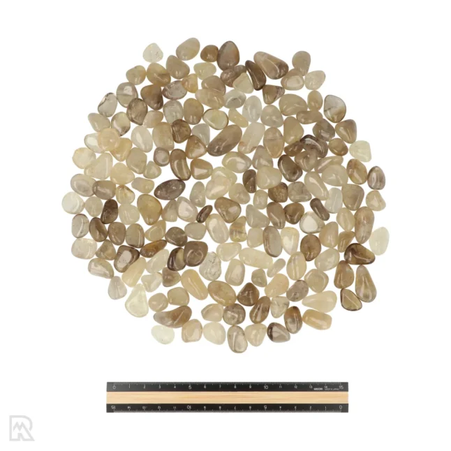 6154 natural citrine tumblestones ruler