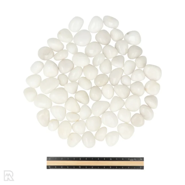 Witte Agaat Trommelstenen | M – Bild 3