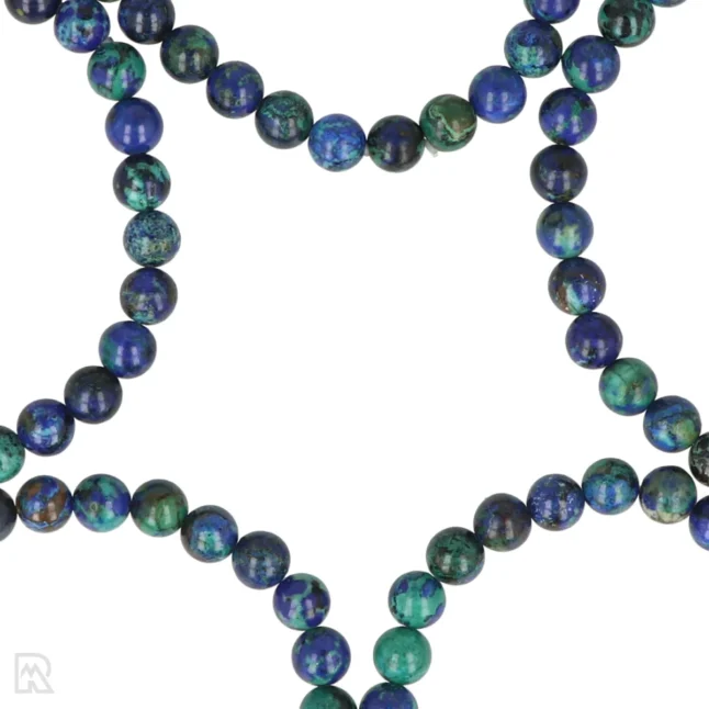 Azuriet - Malachiet Extra Kogelarmband | 8 mm - Afbeelding 2