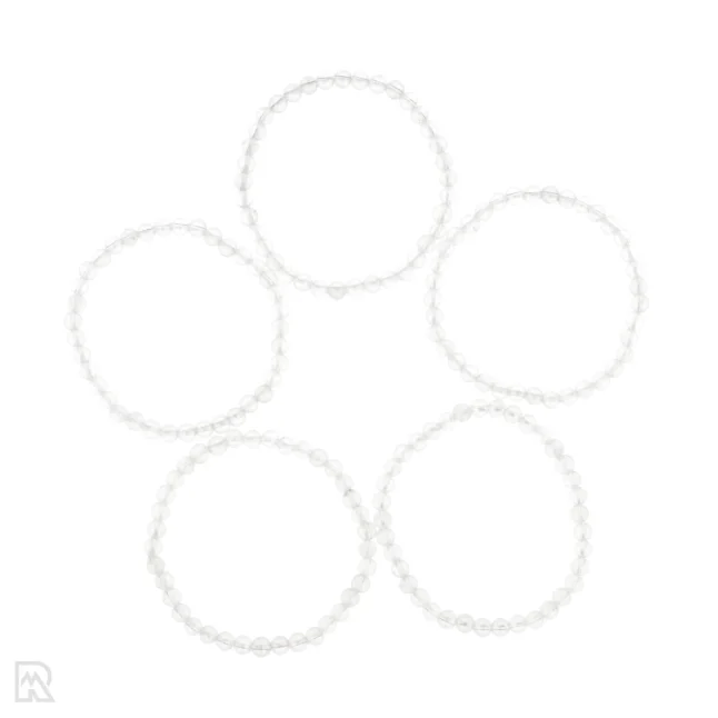 Rock crystal children's bracelet | 4 mm