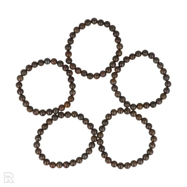 Bronziet Kogelarmband | 10 mm