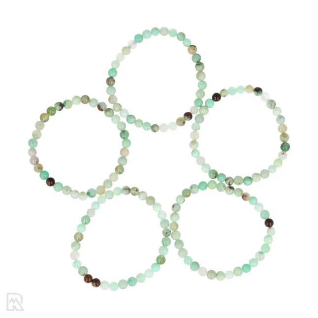 chrysopraas kogelarmbanden 1