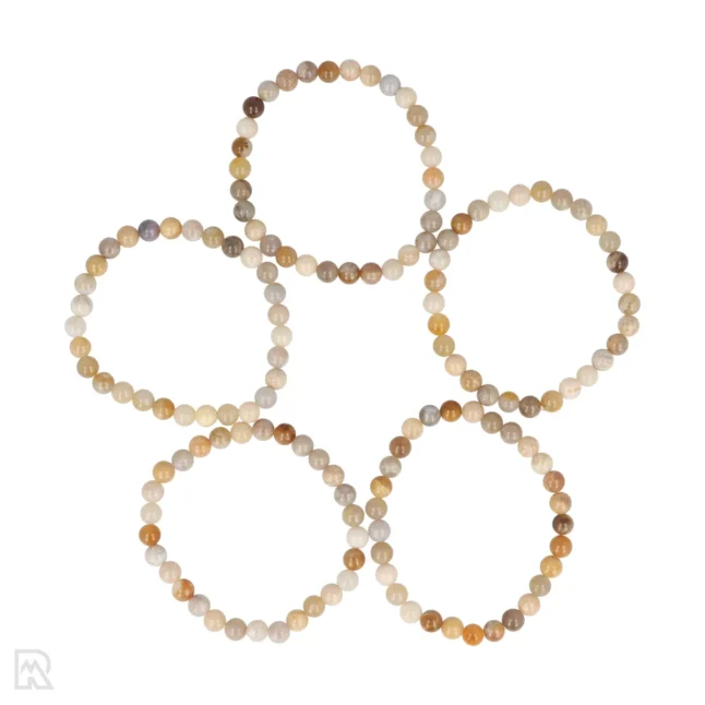 Fossiel Koraal Kogelarmband | 4 mm