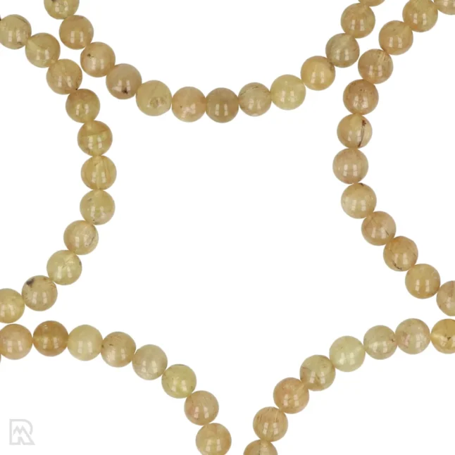 Gele Apatiet Kogelarmband | 6 mm - Afbeelding 2