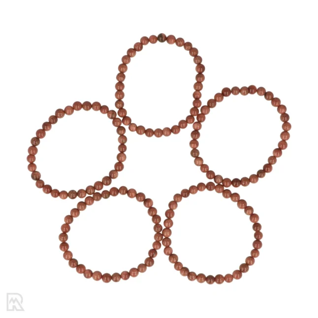 Goudsteen Kogelarmband | 8 mm