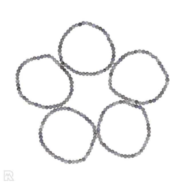 Iolite - Water sapphire Ball Bracelet | 4 mm