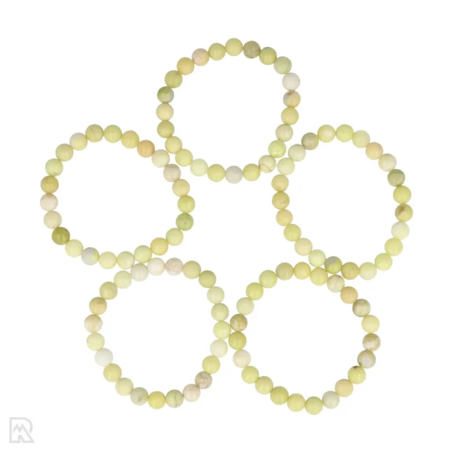 Lantiaanse Jade - Serpentijn Kogelarmband | 8 mm