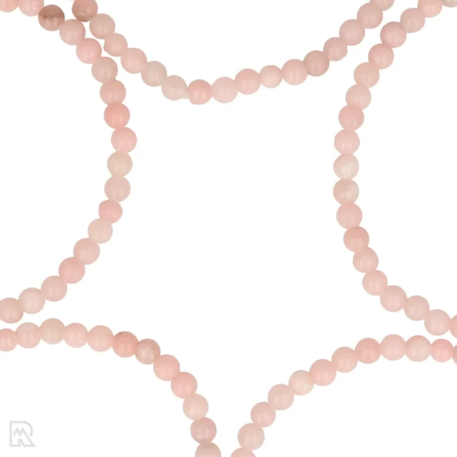 Roze Opaal Kogelarmband | 4 mm – Bild 2