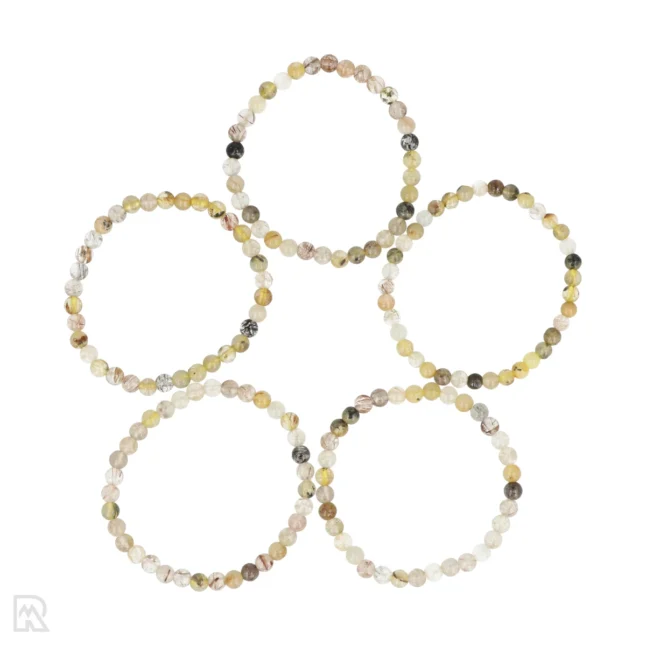 Rutielkwarts - Multi Kinderarmband | 4 mm