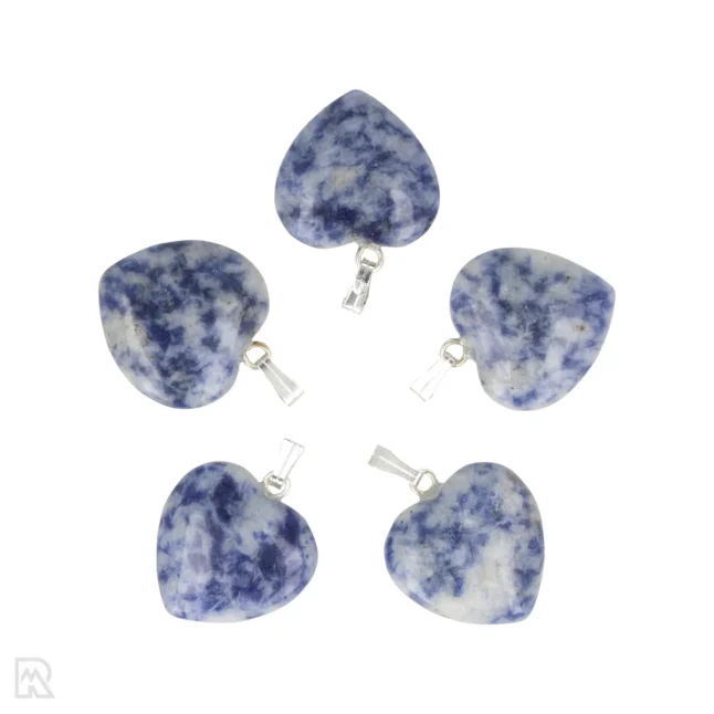 Chinese Sodaliet Hart Hanger | 2 cm