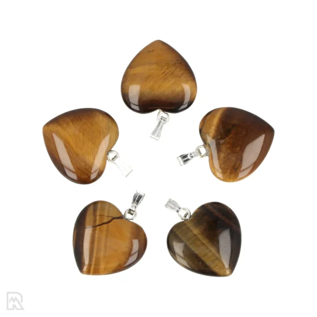 Tigerauge Herz-Anhänger | 2 cm