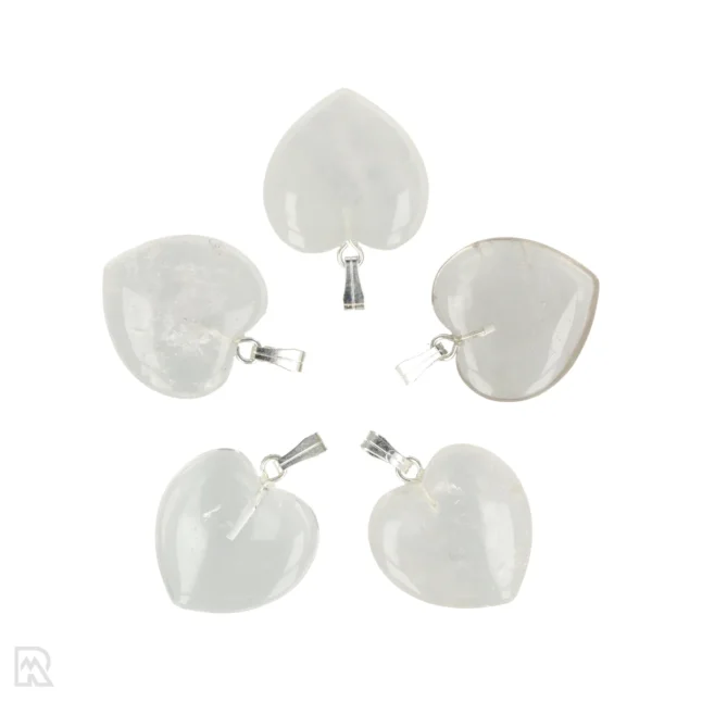 Bergkristal Hart Hanger | 2 cm